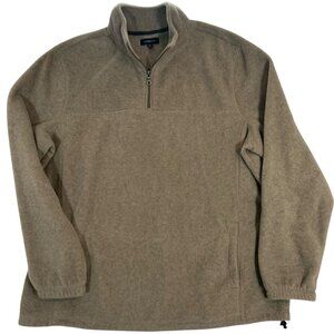 XL Pullover Fleece Top Unisex Beige Croft & Barrow